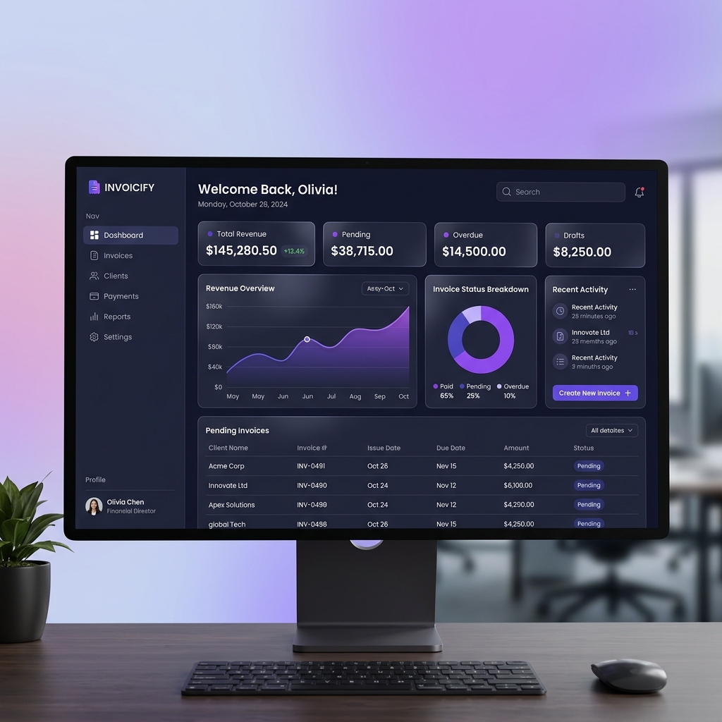 Invoice App Dashboard